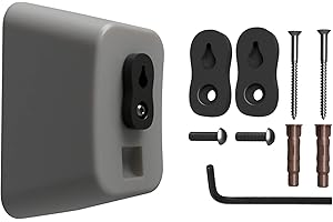 GENERIC Surround Sound Speaker Wall Mount Brackets Slim Universal Up To 4kg 1/4" UNC Mount Work With Logitech Monitor Audio Sony Bose Panasonic Boston Acoustics