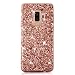 Produktbild Galaxy S7 Hülle Glitzer Silikon Handyhülle für Samsung Galaxy S7, Coollee Ultra Slim Glitter Sparkle TPU Weich Case Süße Mädchen Luxus Bling Strass Glänzend Handytasche Bumper Dünnes Smartphone Etui Back-Cover Rot Rosa Schutzhülle (Roségold)