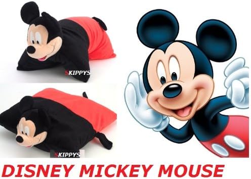 Disney Mickey Mouse 18" Cuddle Pet Animal Pillow Plush Extra Large 2in1 Animal Pets Pillow