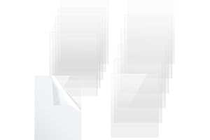 FAAING 15 placas acrílicas transparentes de 25 x 20 cm, cristal acrílico transparente de 1 mm, placas de vidrio acrílico, placas de acrílico transparentes para marcos de fotos, pintura, exposición de