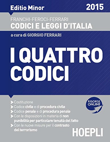 I quattro codici 2015. Editio minore