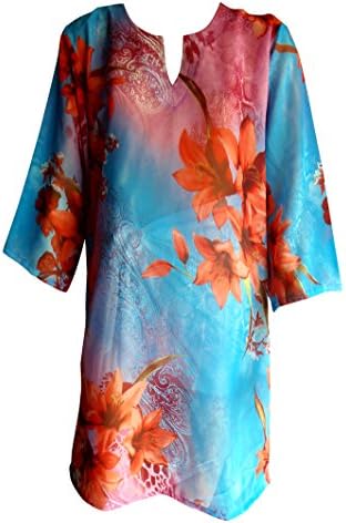 SUNROSE Floral Printed Kurta Cover up Top Tunic