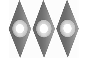 QTACIE Wood Turning Chisel Carbide Cutter Ci4 10 * 28mm Diamond with Round Point Tungsten Carbide Tips for Rockler Mini Turning Tool D1 Penn State Industries Carbide Magic Detailer Easy Detailers, 3Pcs