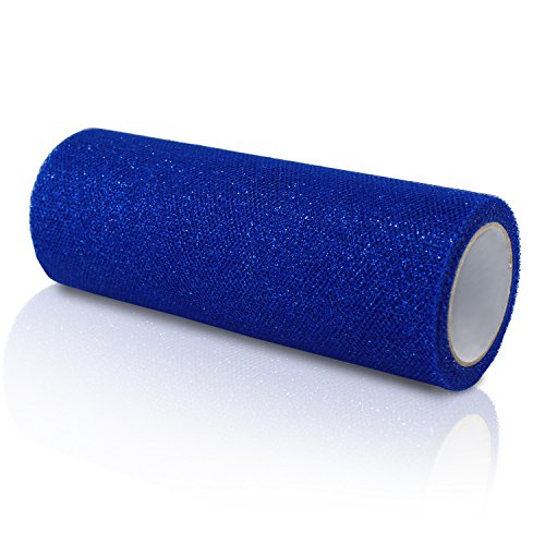 PsmGoods® Glitter Tüll Rollenspule 6 „x 25 Yards Weiche Netting Röckchen-Rock-Hochzeitsfest -Geschenk-Bogen-Fertigkeit - 2