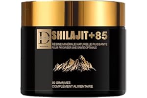 DOZ SHILAJIT 50g Qualité OR Premium | Améliorateur naturel d'énergie et de mémoire | Extrait pur de l'Himalaya | 85 minéraux et acide fulvique | Santé et renforcement immunitaire