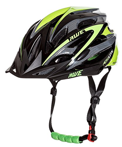 AWE® Aerolite™ Herren Fahrradhelm, schwarz/Green, Größe 58-61 cm - 7