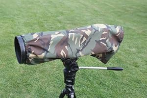 WILDLIFEPHOTOGRAPHYSHOP Rainsleeve cover for camera lenses. Large size in army DPM pattern material. Approx LENGTH SIZE is 60 CM