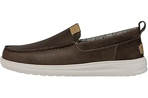 Hey Dude Wally Grip Craft Leather Brown Mocassino Uomo