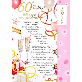 Sster 60th Brthday Card, Brthday Sster 60, Personalsed, Happy