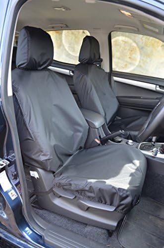 Turtle Covers ISDM12FPZZBK Tailored Waterproof Washable Front Seat Covers [Black]