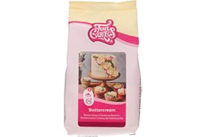 FunCakes Preparado Crema de Mantequilla: Fácil de Usar, Cremosa, Perfecta para la Decoración de Tartas, para Cubrir y Rellenar Los Cupcakes, Halal. 500 g