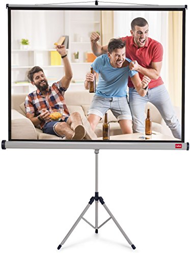Nobo Tripod Projection Screen Home Theatre/Office/Cinema, 4:3 Screen Format - 2000 x 1513 mm, Matte White