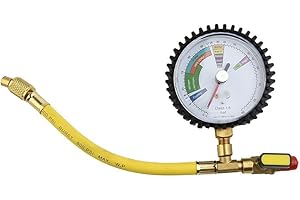 REACHMALL Medidor de presión de nitrógeno, probador de presión de nitrógeno, herramientas de mesa de prueba en frío de canal HVAC, para automóviles R134a, R22, R407C, R410A