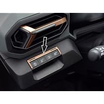 Copertura In Acciaio Per Interruttori Dacia Duster III (2024+) E Bigster, 2 Pulsanti Illuminati, Stile Rame-marrone, Facile Installazione