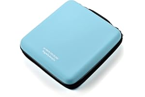 LIOVODE Estuche para DVD, 96 Capacidad de EVA para CD, Organizador de Almacenamiento portátil, Protector de DVD para Coche