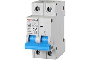 IXTRIMA Interruttore Magnetotermico Automatico, 2P 16A 220V 6kA, Bipolare MCB 2P C16