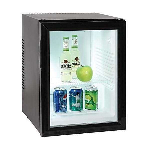 Syntrox Germany 40 Liter Null DB-Lautloser Mini Kühlschrank Geräuchloser Hotelkühlschrank