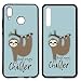 Produktbild Handyhülle Faultier für Samsung Silikon Sloth Chill Einhorn Lama Flamingo Koala, Kompatibel mit Handy:Huawei P8 Lite, Hüllendesign:Design 1 | Silikon Schwarz