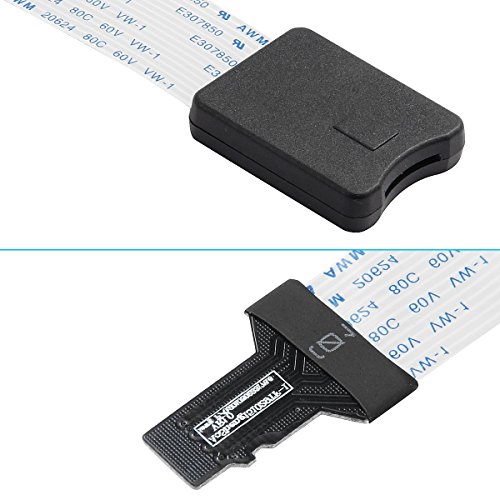 TF auf Micro-SD TF Verlängerungskabel TF Micro SD auf TF SD-Karte Verlängerung Kabel Adapter Flexible Kabel für GPS, DVD, DVR 48cm - 5