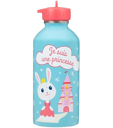 Gourde Enfant Personnalisée 300ml Avec Paille | Design Super Héros - 91 Prénoms Disponibles