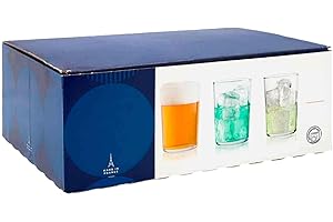 Acan Tradineur - Caja de 6 Vasos Modelo Bodega - 34,5 cl - Fabricado en Vidrio Resistente - Apto para lavavajillas - 6 Uds Totales