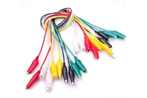 Aofan Colorful Double Test Crocodile Cable, Double-ended Alligator Clips - 50cm 10Pcs