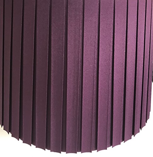 Lila Box Falte Empire Drum Tisch Lampe 27,9 cm Durchmesser - 2