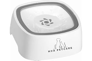 H&A PETCARE Non Spill Dogs Water Bowl,1.5L Travel Dog Bowls, Anti Spill Pet Bowls For Dogs And Cats, Splash Proof Water Bowls For Puppy To Large Dog And Cat, (Grey)