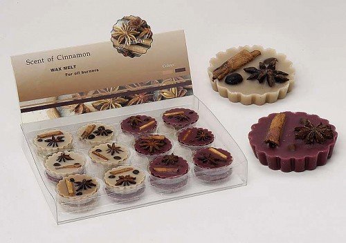 matches21 Duftwachs Zimt 6 Stück Wachspads für Duftlampen intensiver Duft sehr langanhaltend Zimtduft Zimtaroma