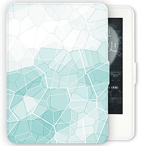 Custodia colorata per Kindle Paperwhite Light Auto Wake / Sleep Custodia protettiva Smart Cover, adatta a tutte le versioni 2012, 2013, 2015 e 2016 Kindle Paperwhite CompuClever