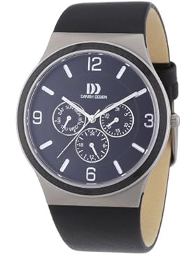 Danish Design Herren-Armbanduhr XL Analog Quarz Leder 3316308