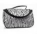 Velishy(TM) Portable Zebra Toiletry Bag Makeup Case