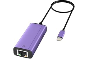 IVSHOWCO Lightning-auf-1000-Mbit/s-Ethernet-Adapter, 2-in-1 iPhone, iPad auf RJ45, Ethernet-LAN-Netzwerkadapter mit Ladeanschluss, 1 Gigabit-High-Speed, Plug-and-Play (1,77 Fuß)