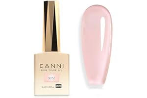 CANNI HEMA FREE Vernis à Ongles Gel Semi Permanent Transparent French Nude Gel Nail Polish Soak Off Naturelle Rose Blanc Laiteux Nail Art Vernis