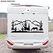 Produktbild Landschaft Natur Cowboy Aufkleber "Größe 130x60 cm" für Wohnmobil Wohnwagen Womo WOWA Caravan Lustige Sprüche lustiger Spruch von Pegatina Promotion ®