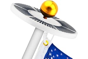 DJIOYER 136leds Runde Solar Fahnenmast Licht Super Hell Sparen Ip65 Wasserdicht Auto Ein/Aus Outdoor Camping Licht