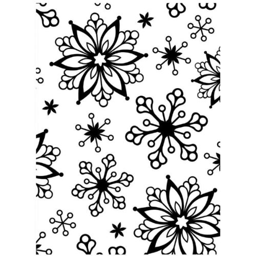 Darice 1218-71 Prägeschablone, Schneeflocken, Plastik, transparent, 10,8 x 14,6 x 0,4 cm