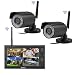 Produktbild Cadrim Videoüberwachung 7 Zoll LCD 4CH DVR Recorder 2.4GHz WIFI Baby Monitor + 2X WIFI Überwachungskamera IR Kameras Wasserdicht CCTV Sicherheitskamera Türsprechanlage Video, 7 Zoll Türsprechanlage Kamera LCD Monitor Videoüberwachungsanlage (Überwachungskamera)