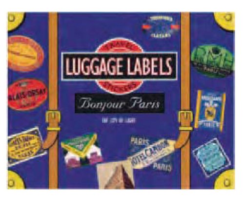 Preisvergleich Produktbild Bonjour Paris Luggage Labels (Travel Stickers)
