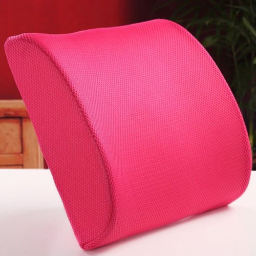 THG New Memory Foam Seat Chair Rose Car Sedan Office Home Lumbar Back Pain Support Cushion Pillow Pad