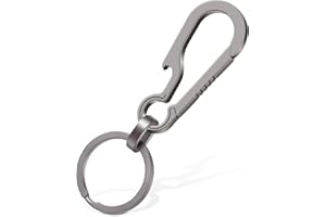 Ouligay Tytanowy Karabińczyk Brelok - Wielofunkcyjny Klips, Otwieracz Do Butelek, Wytrzymały EDC Dla Mężczyzn i Kobiet