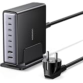 UGREEN Zapix 200W USB C Charger GAN Desktop Charging Station | 8 Port 100W PD 3.1 PPS 45W Quick Charge GAN Compatible with Ma