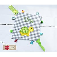 Knistertuch Schildkröte mit Namen