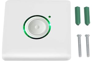 Interrupteur de minuterie murale, AC110-250V Extérieur LED Interrupteur de minuterie à retard de contact tactile 16 niveaux Paramètres de temporisation Minuterie de compte à rebours numérique Interrup