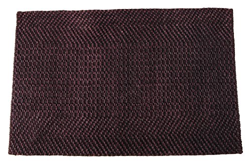 Tildenet - dmj07 90 x 60 x 1,5 cm, con Bordes Alfombra de Yute - Negro (1)