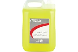 Teepol Patio Cleaner Fluid - Multi-Purpose Driveway Cleaner – Removes Dirt, Oil & Algae, Ideal for Patios, Paths & Driveways, Easy Rinse Formula, 5L
