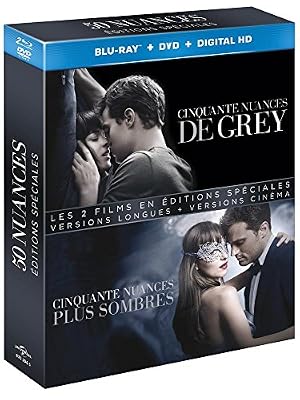 50 nuances - Coffret : Cinquante nuances de Grey + Cinquante nuances plus sombre [Édition spéciale - Version longue + Version non censurée + version cinéma - Blu-ray + Digital HD]