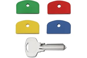 HARTS Lot de 12 grands capuchons de clés d'identification à tête carrée colorés pour clés Yale