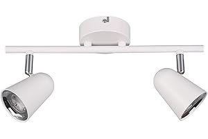 ‎RL LIVE YOUR LIGHT Reality Leuchten LED Spotbalken Toulouse R82122131, Kunststoff weiß matt, inkl. 2x 3.5 Watt LED