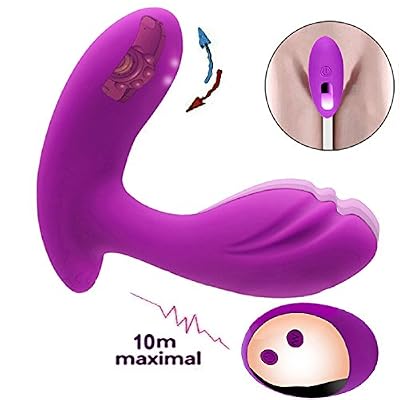 PINA Portable Vibromasseur Télécommandé sans Fil pour Femme avec Perles roulantes Puissant Silencieux,Oeuf Vibrant USB Massage Stimulateur Mini Vibromasseurs Vibrateur,100% Imperméable Discret